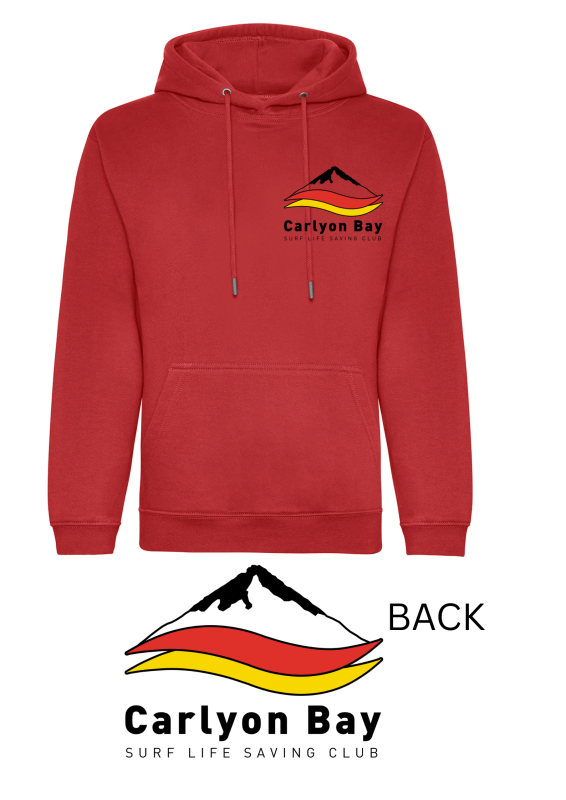 Carlyon Bay SLSC Organic adult hoodie