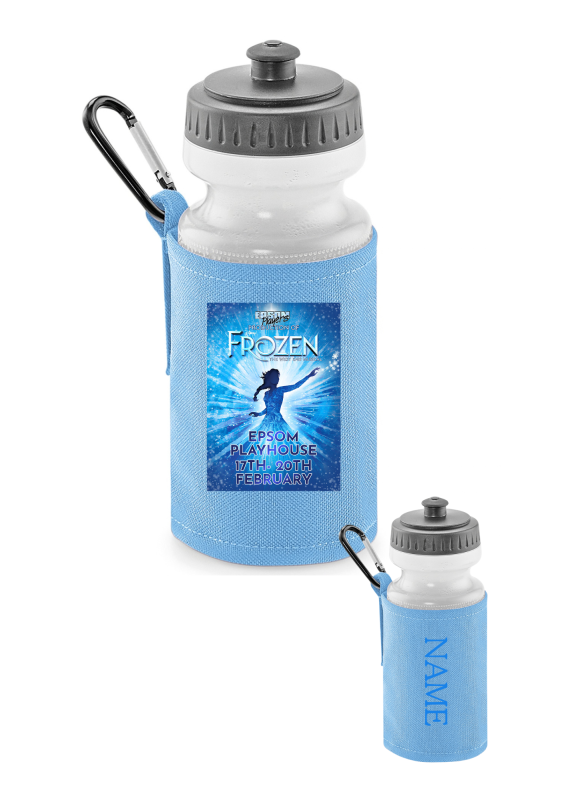 Epsom Players Frozen water bottle & holder